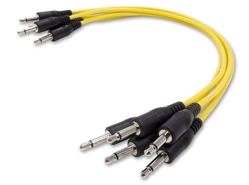 Korg MS-CABLE Yellow Patch Cable Set (Set of 5)