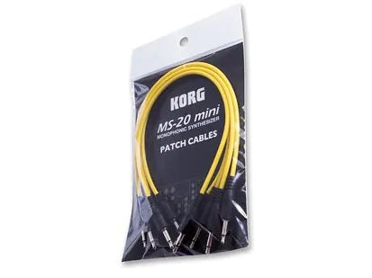 Korg MS-CABLE Yellow Patch Cable Set (Set of 5)